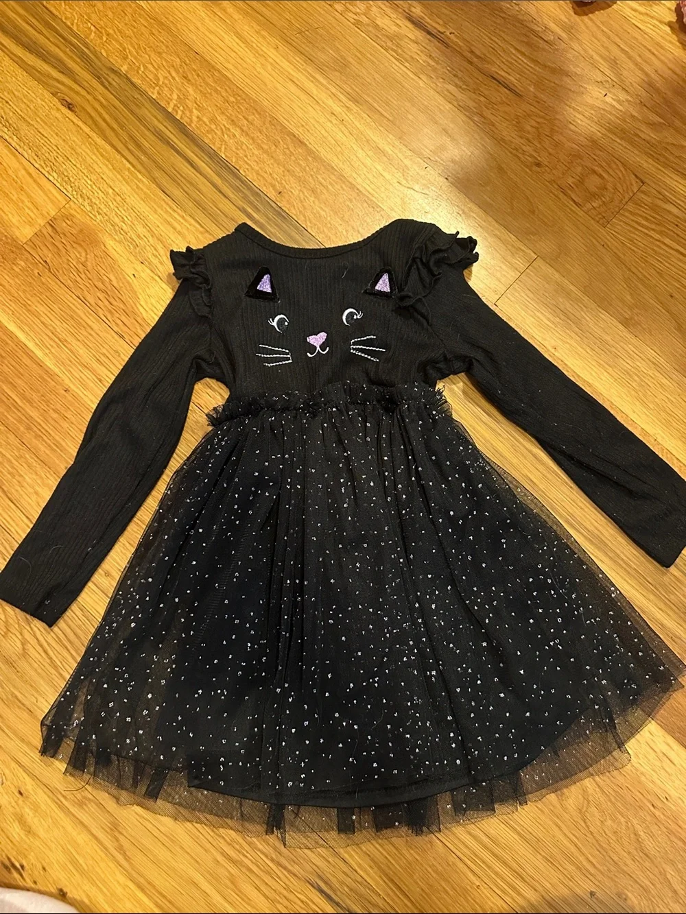 Black Cat Tulle Dress